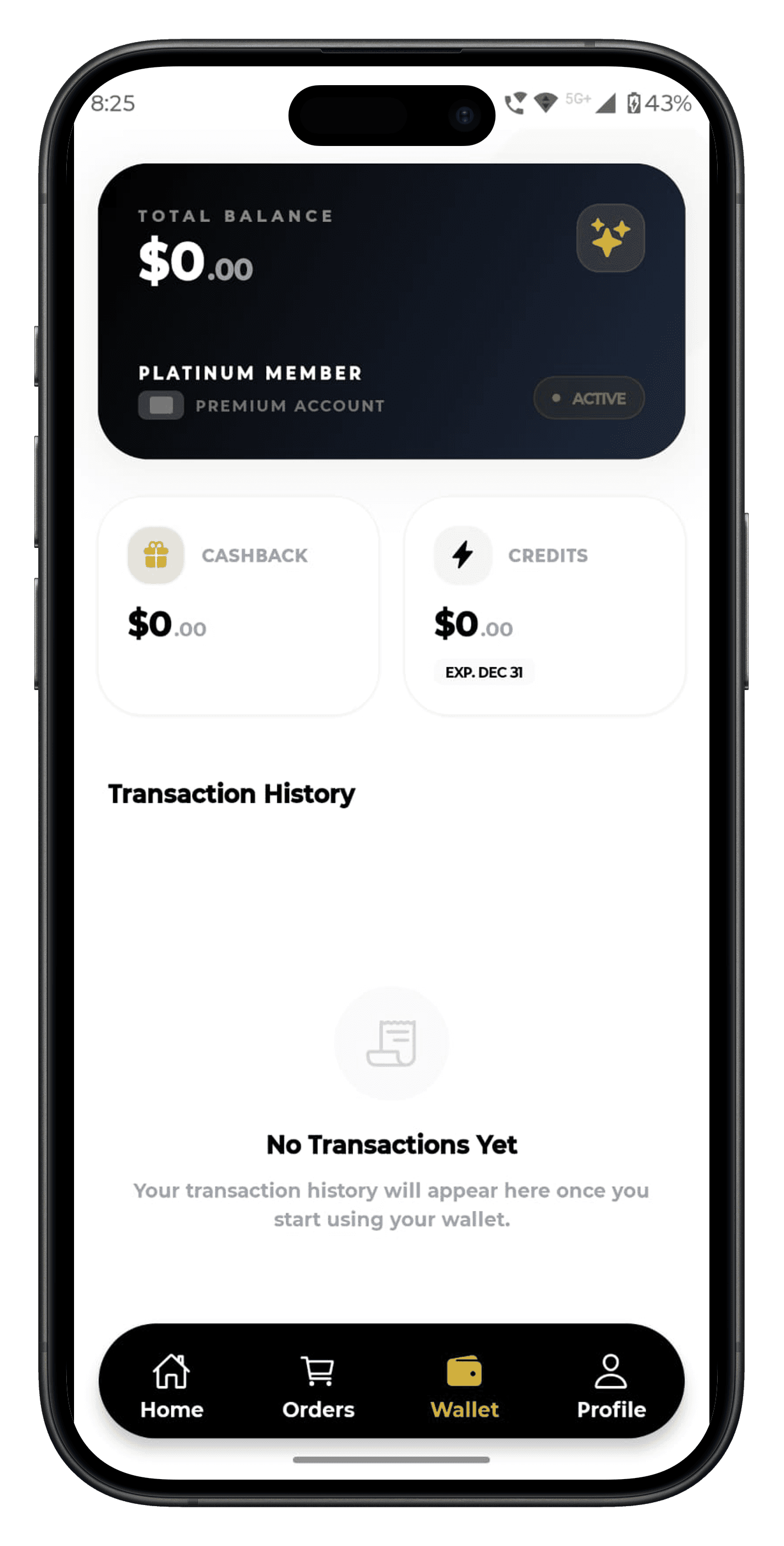 Partylist app - Wallet & earnings